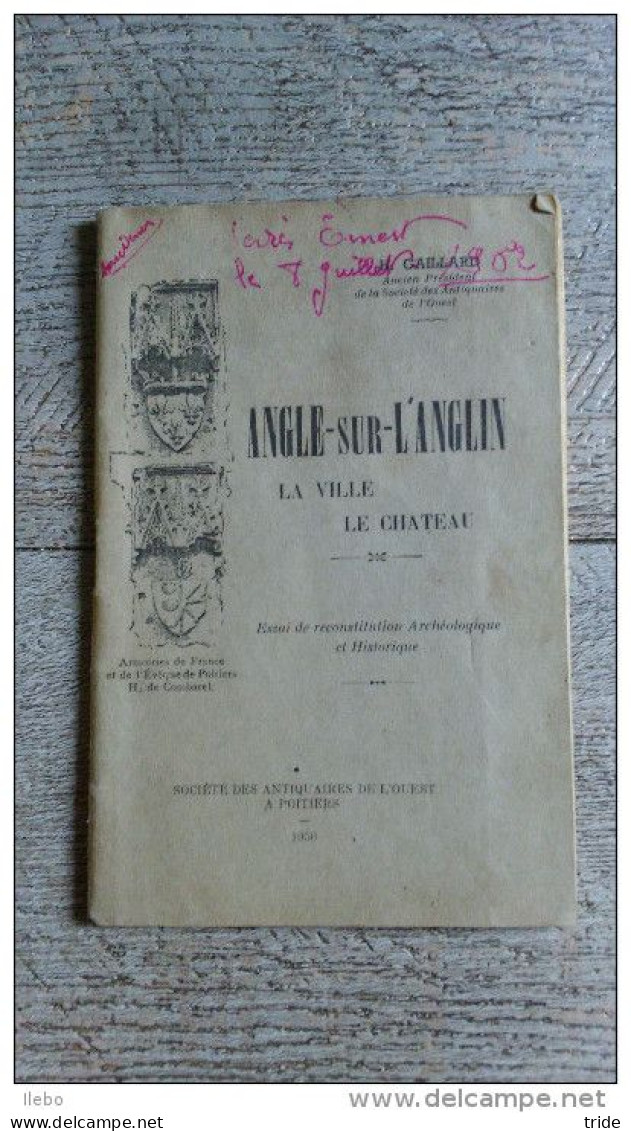 Angle Sur L'anglin La Ville Le Château De Gaillard 1950 Archéologie Histoire - Dépliants Turistici