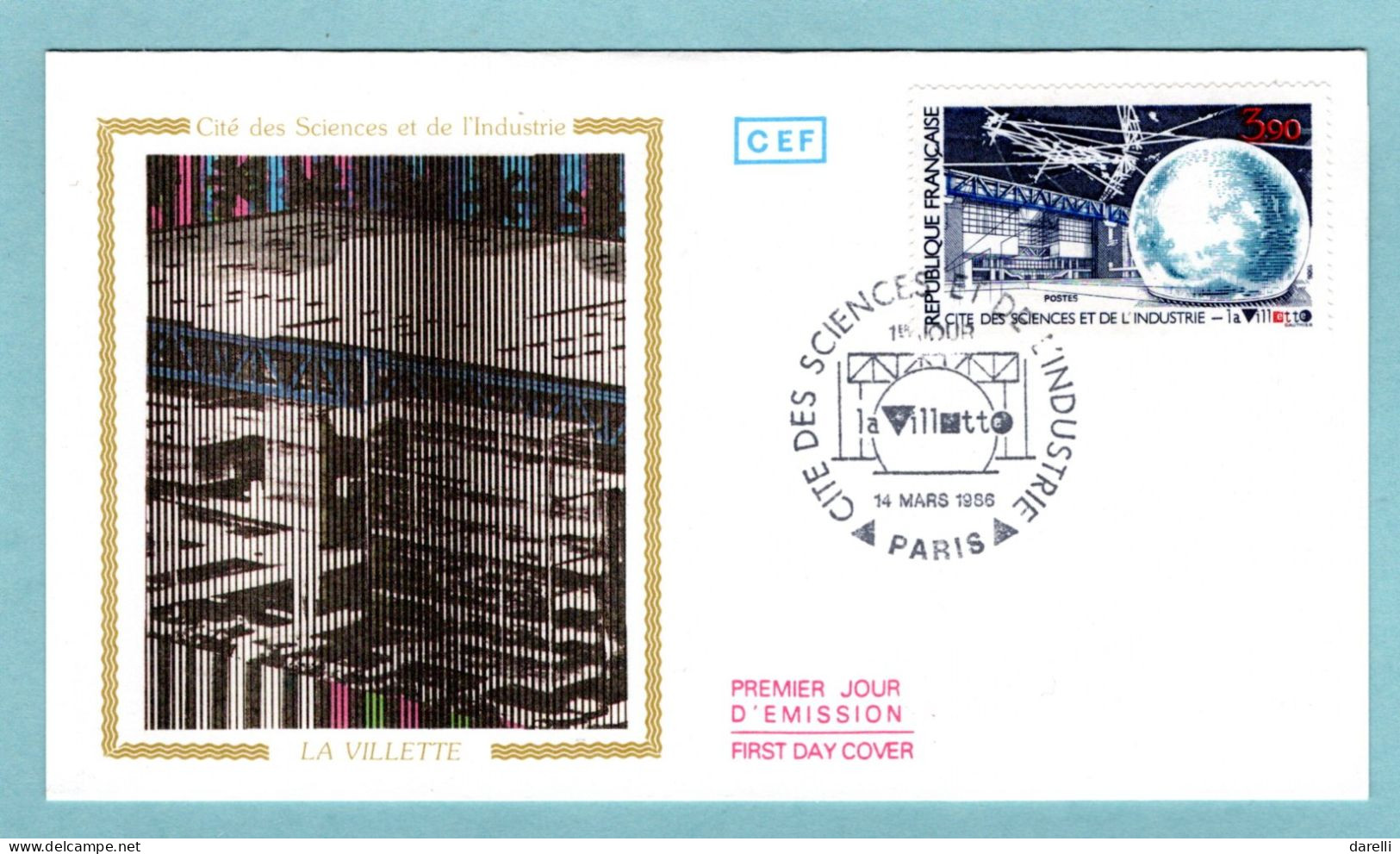 FDC France 1986 - La Villette, Cité Des Sciences Et De L'Industrie - YT 2409 - Paris - 1980-1989