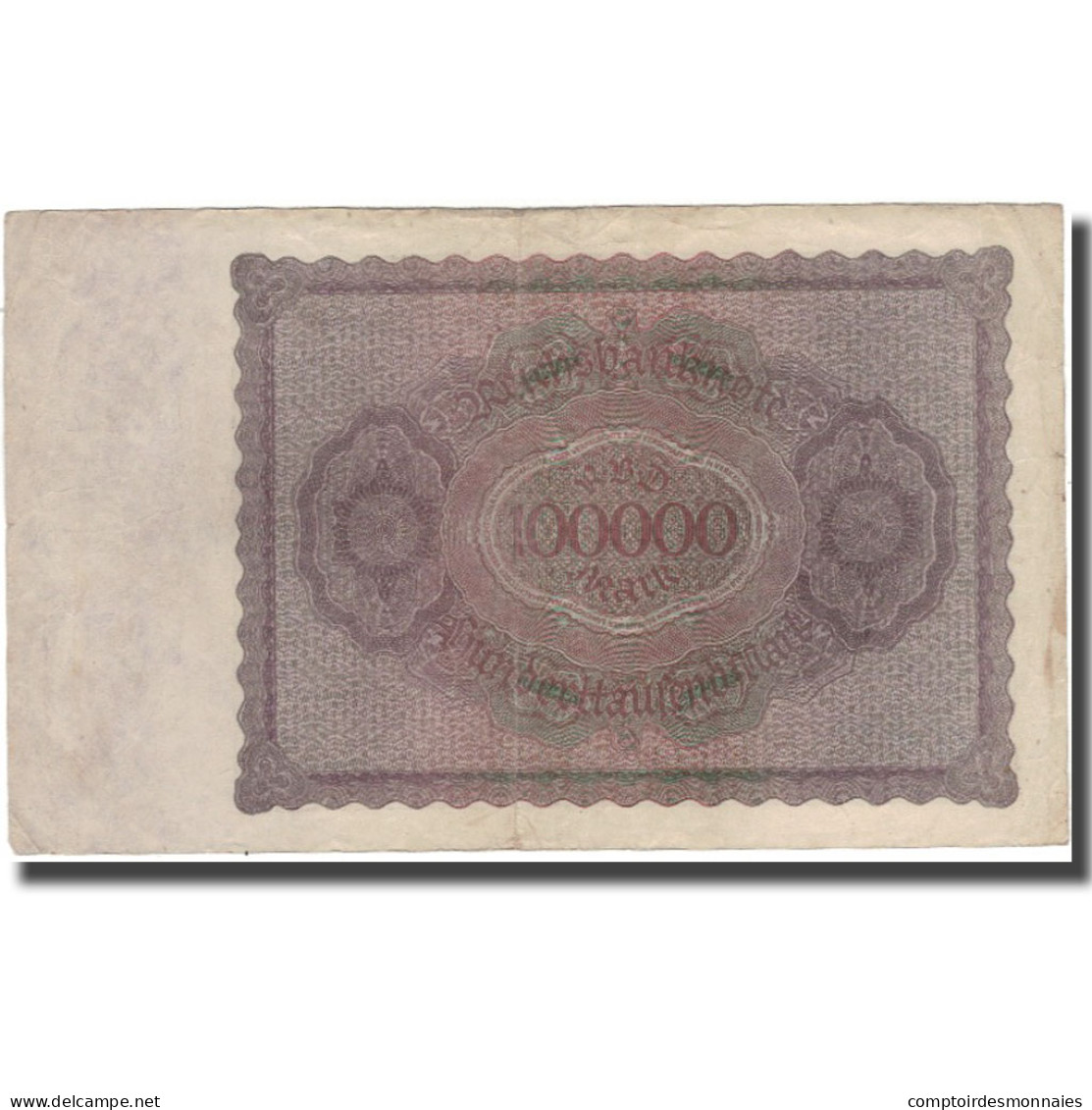 Billet, Allemagne, 100,000 Mark, 1923, KM:83a, TB+ - 100.000 Mark