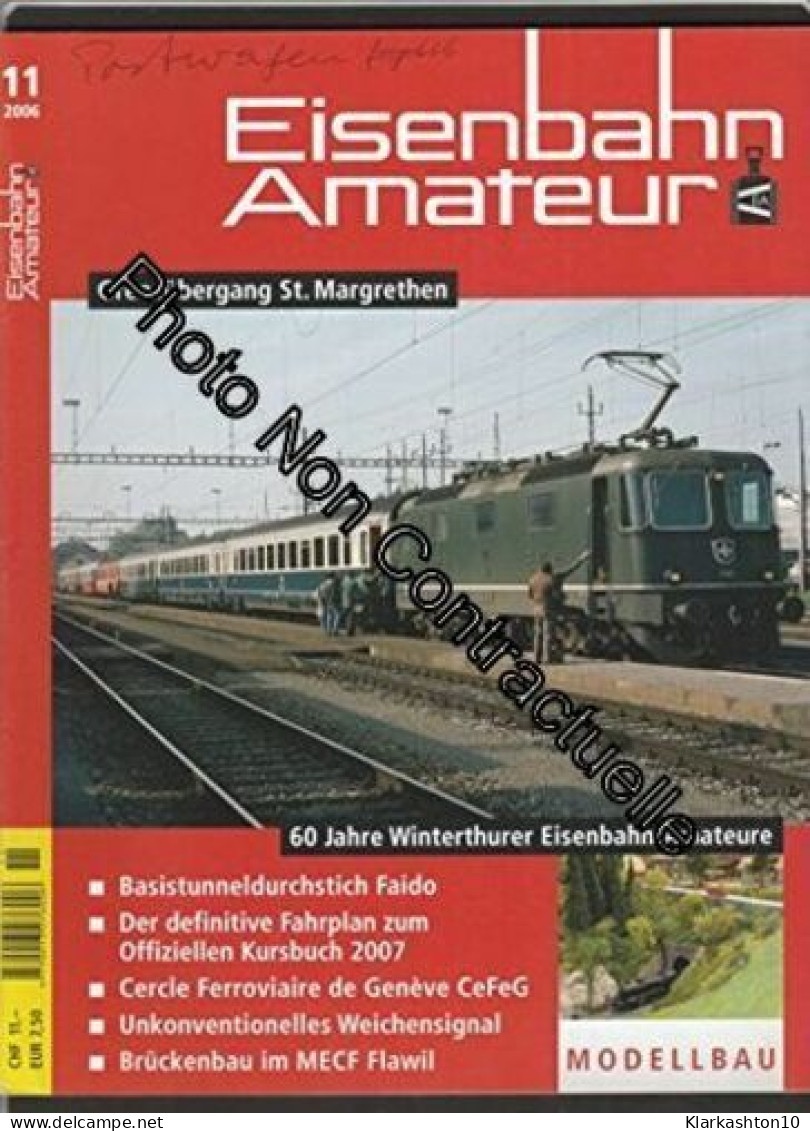 EISENBAHN AMATEUR [No 11 De 2006] Vorbild Und Modell - Seit 1947 - Autres & Non Classés