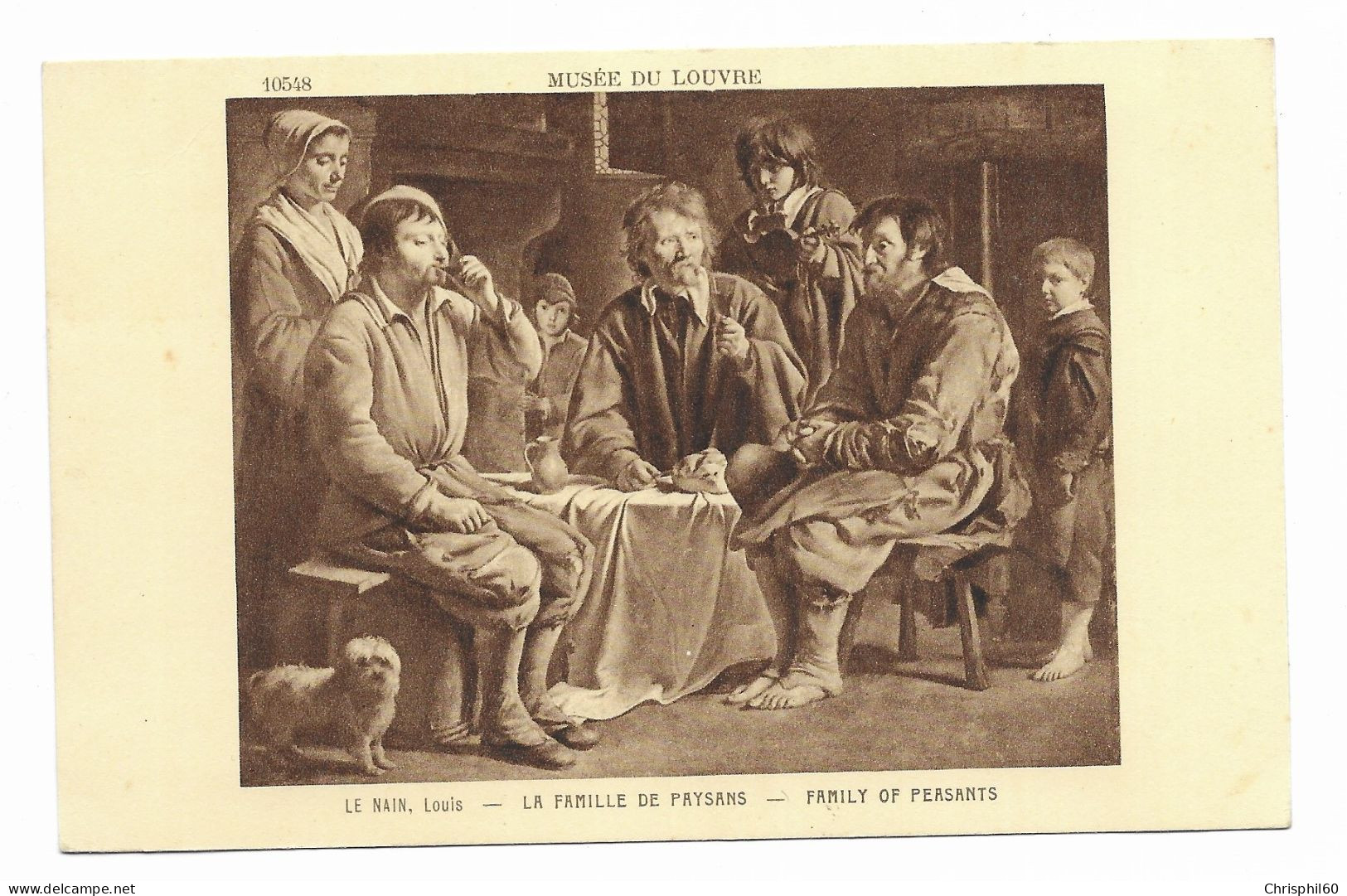 Musée Du Louvre - La Famille De Paysans - Family Of Peasants - Le Nain Louis - Edit. Braun - - Paintings