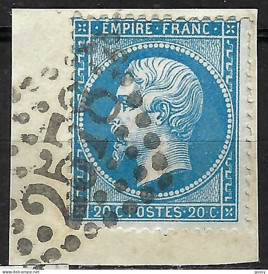 FRANCE Classique, B Obl. GC Des Villes Sur TP Isolés: GC 2578 (Mulhouse,1) Sur Y&T 22 - 1862 Napoléon III