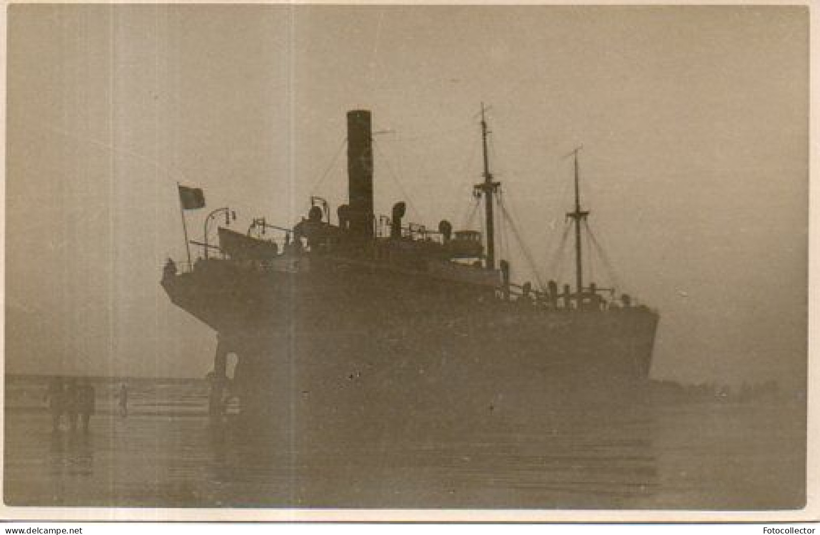 Angleterre Liverpool : Bateau Emile Delmas En Cale Sèche Sur La River Mersey 1 Décembre 1928 - Liverpool