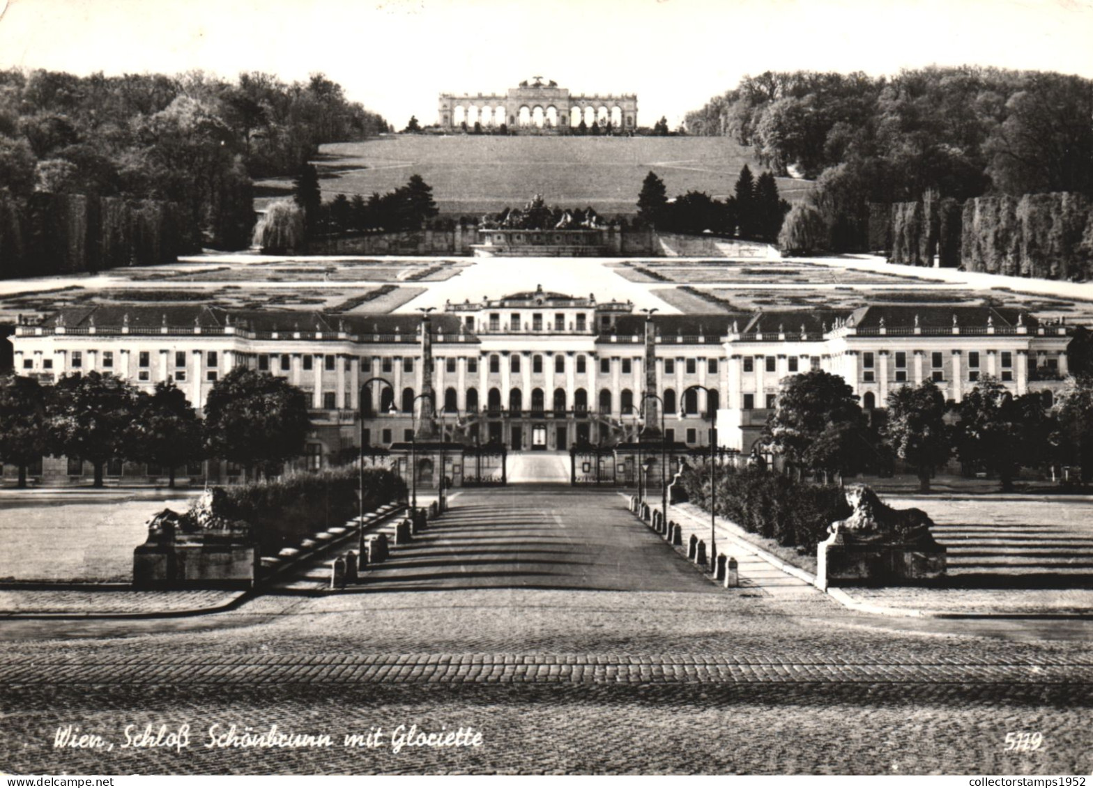 VIENNA, ARCHITECTURE, CASTLE, GLORIETTE, STATUES, GARDEN, AUSTRIA, POSTCARD - Wien Mitte