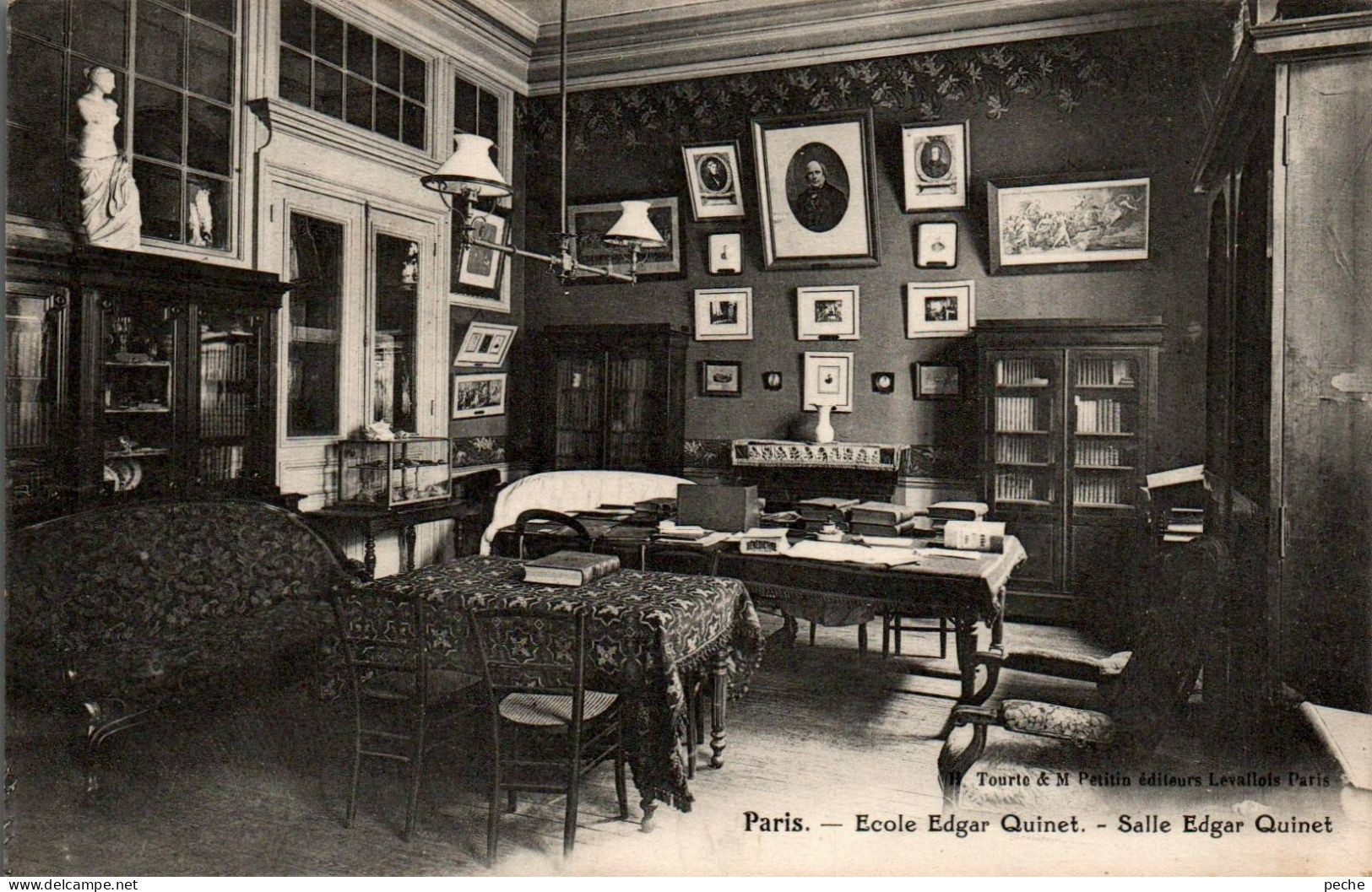 N°3113 W -cpa Paris -école Edgar Quinet -salle- - Enseignement, Ecoles Et Universités