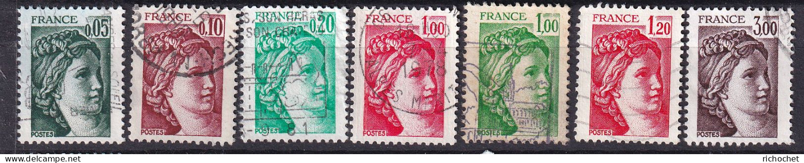 France 1964 + 1965 + 1967 + 1972 à 1974 +1979 ° - Used Stamps