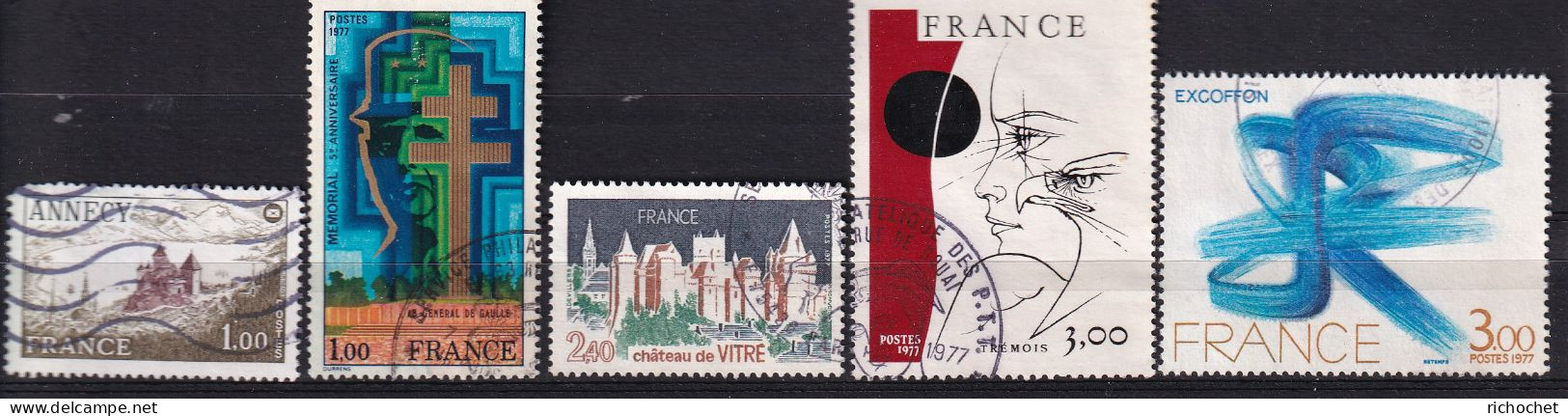 France 1935 + 1941 + 1949 + 1950 + 1951 ° - Gebraucht