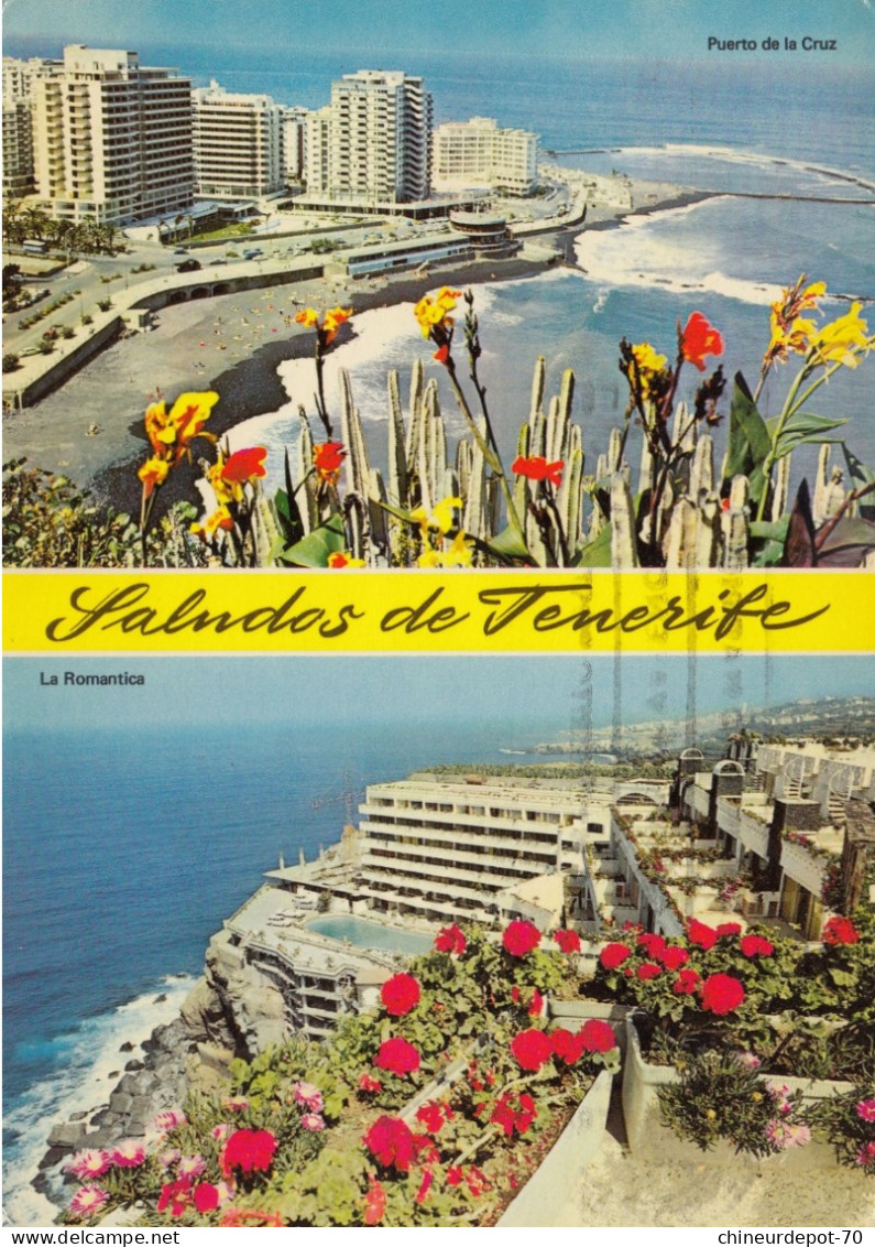 Saludos De Tenerife  Puerto De La Cruz La Romantica - Tenerife