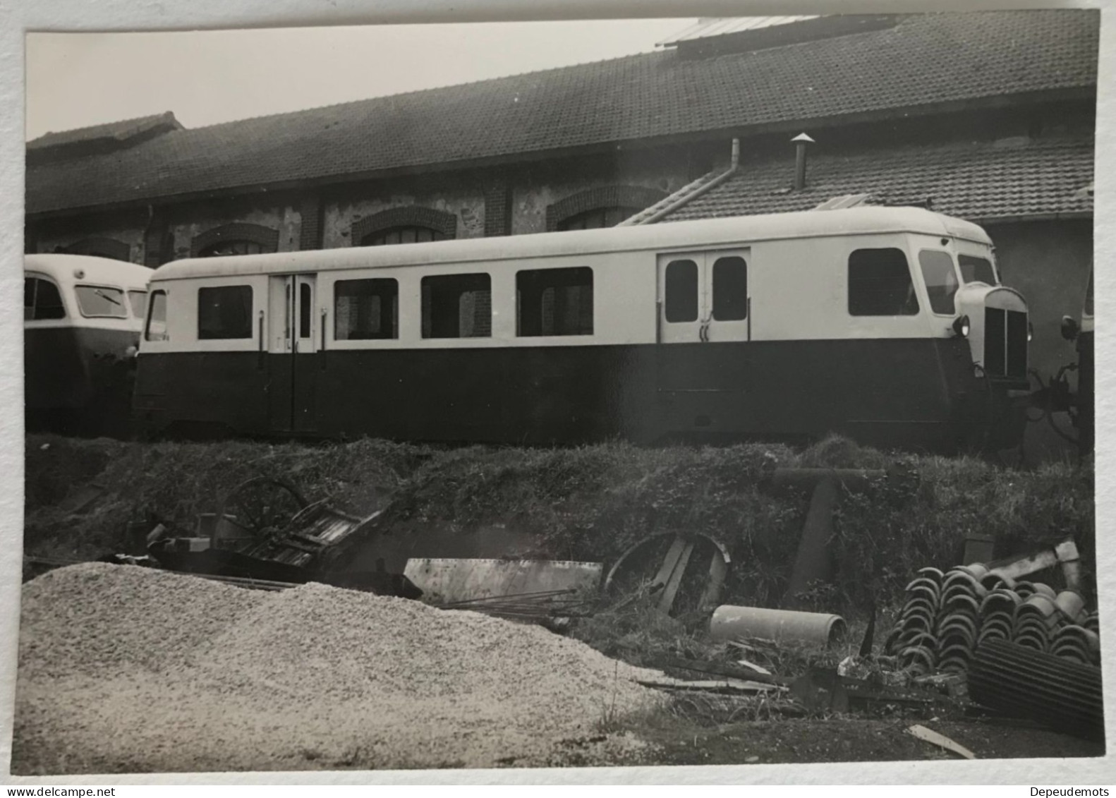 Photo Ancienne - Snapshot - Train - Autorail Automotrice BILLARD - CARHAIX - Ferroviaire - Chemin De Fer - RB Bretagne - Trains