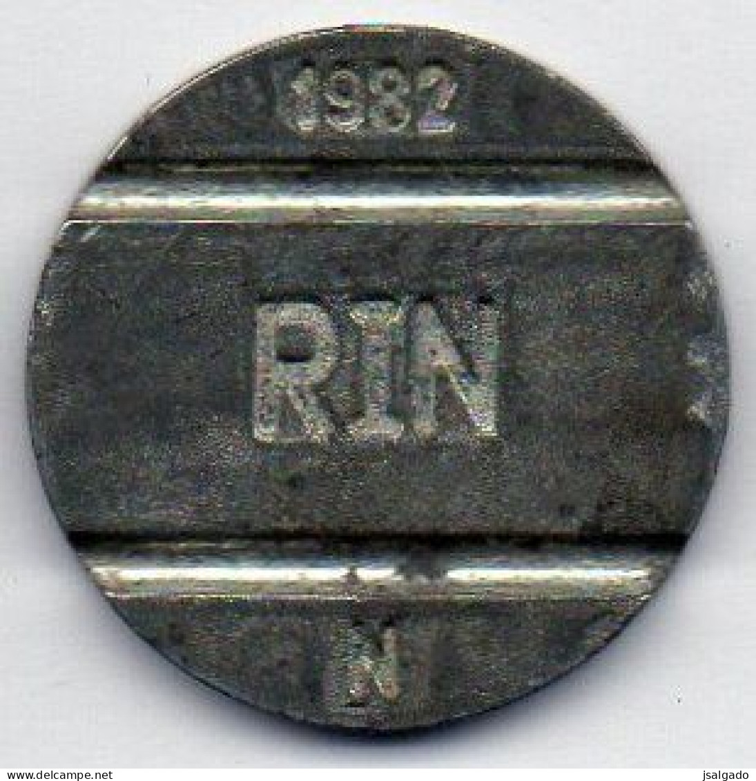 Perú  Telephone Token    1982  (g)  RIN  (g)  N  /  CPTSA  (g)  Telephone In Circle - Monetary /of Necessity