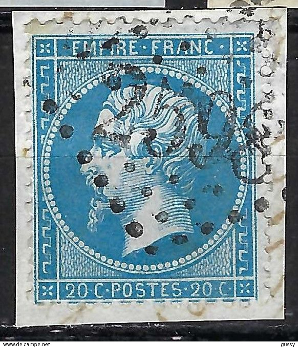 FRANCE Classique, B Obl. GC Des Villes Sur TP Isolés: GC 2598 (Nancy,1) Sur Y&T 22 - 1862 Napoleon III