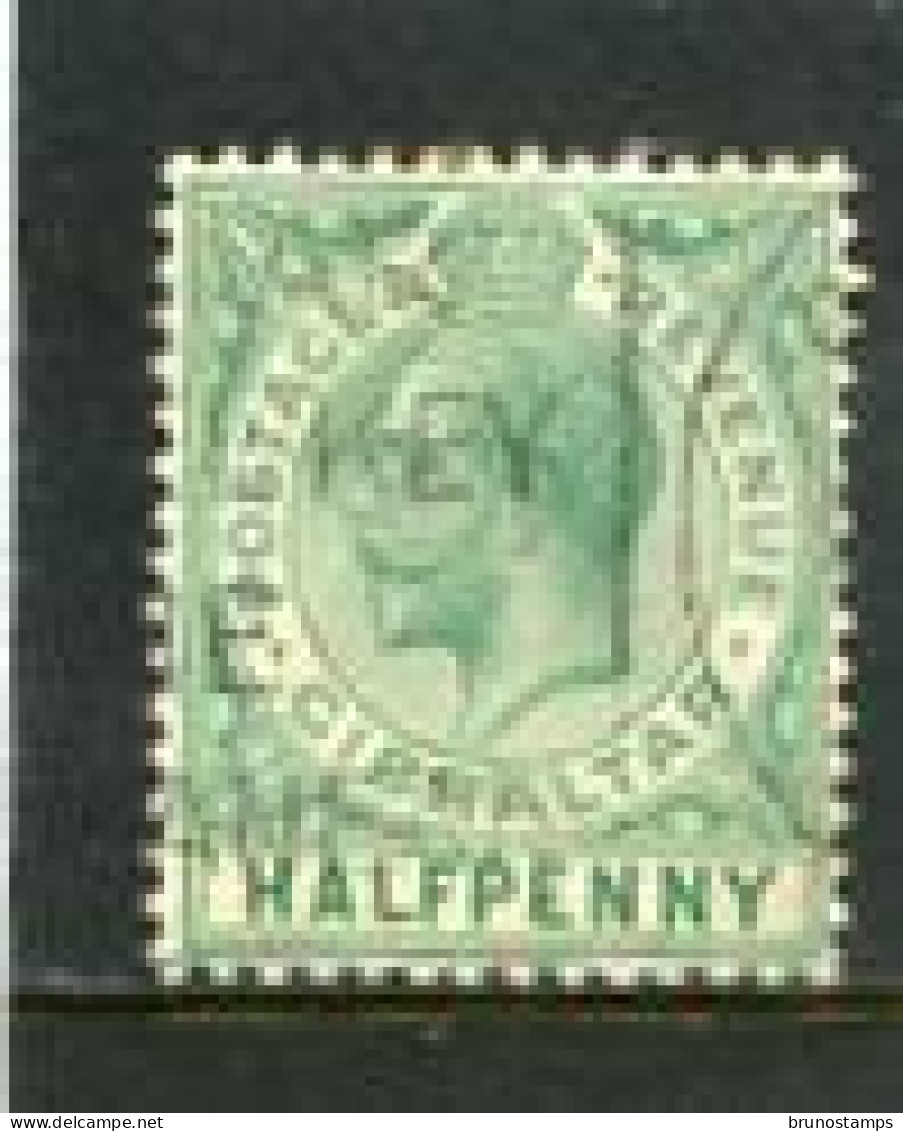 GIBRALTAR - 1927  GEORGE V  1/2d   GREEN  WMK MULTI SCRIPT CA   FINE USED - Gibraltar