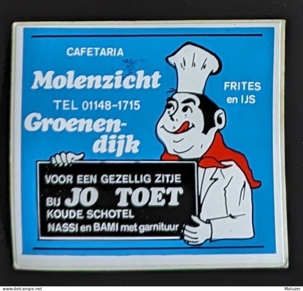 AUTOCOLLANT CAFETARIA CAFETERIA MOLENZICHT - GROENEN-DIJK - JO TOET  - RESTAURANT - Stickers