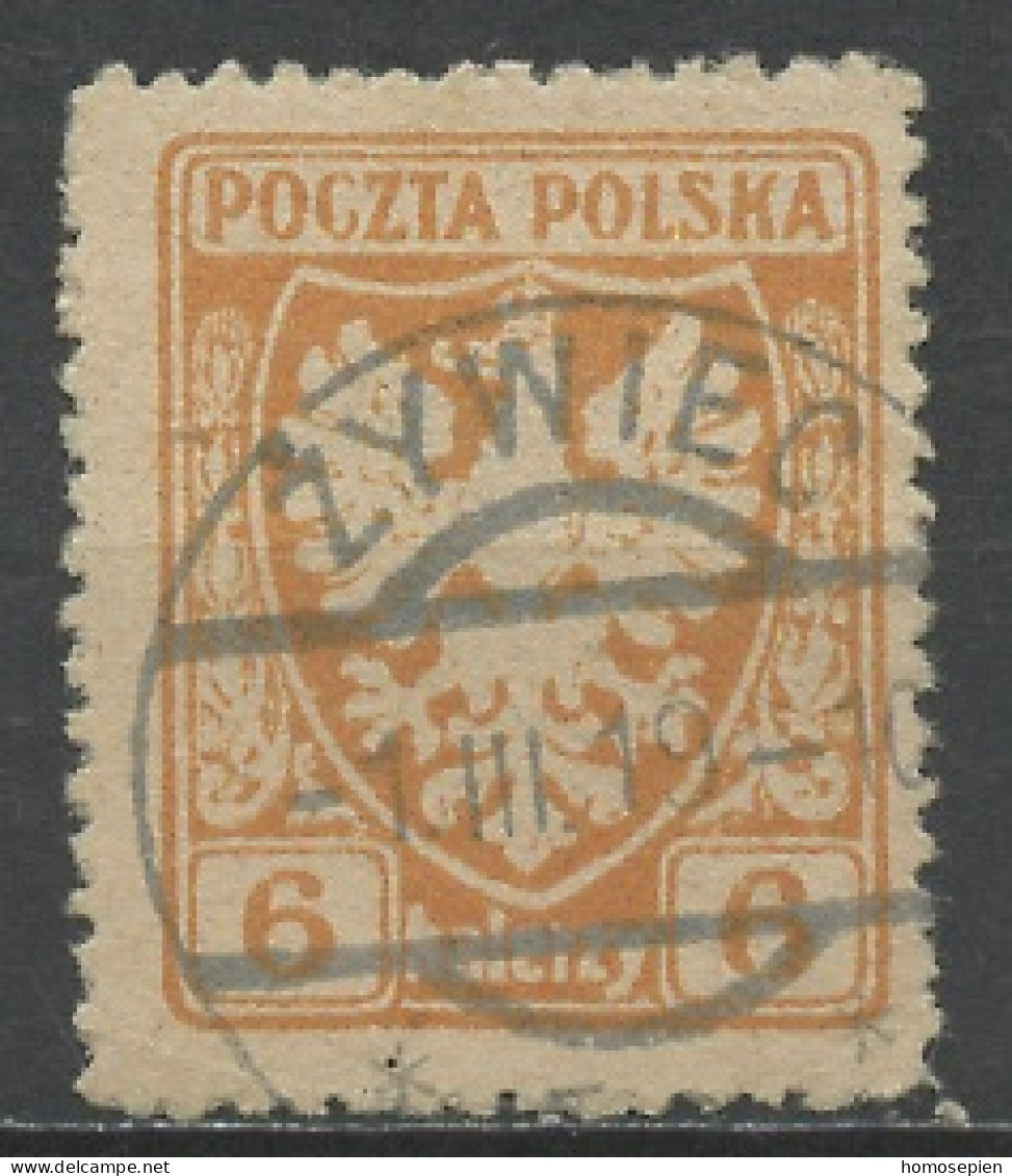 Pologne - Poland - Polen 1919 Y&T N°139 - Michel N°57 (o) - 6h Aigle National - Oblitérés