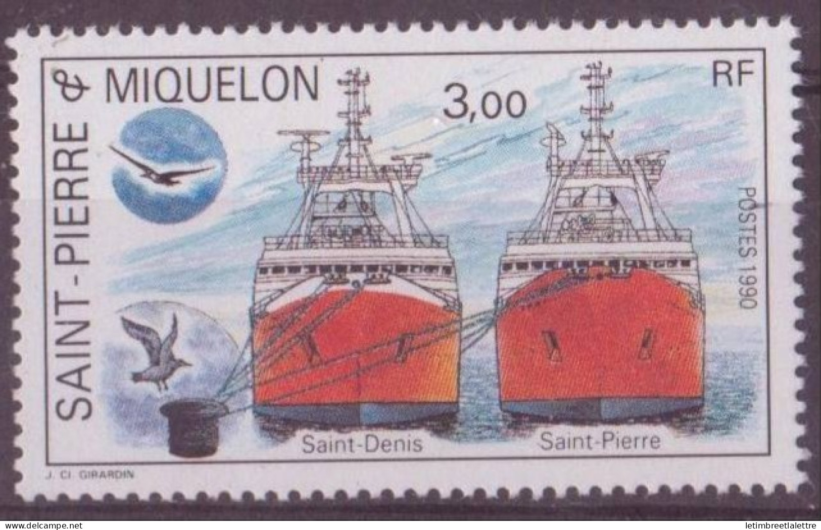 Saint Pierre Et Miquelon - YT N° 528 ** - Neuf Sans Charnière - 1990 - Unused Stamps