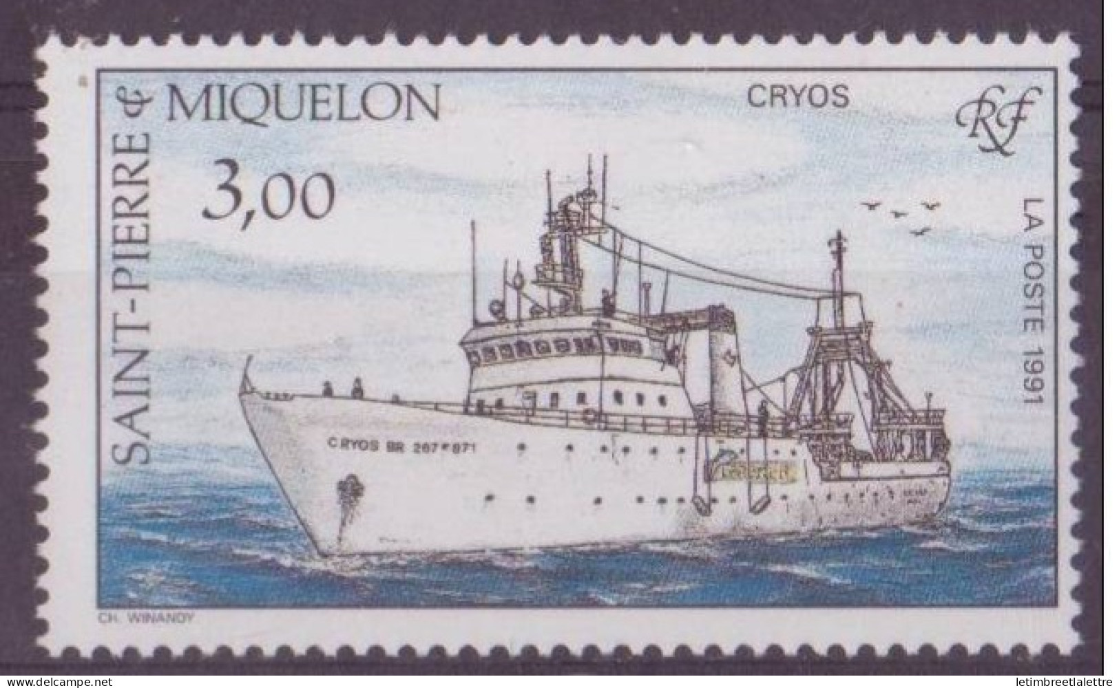 Saint Pierre Et Miquelon - YT N° 550 ** - Neuf Sans Charnière - 1991 - Other & Unclassified
