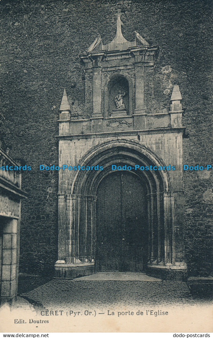 R071551 Ceret. La Porte De L Eglise. Doutres - Monde