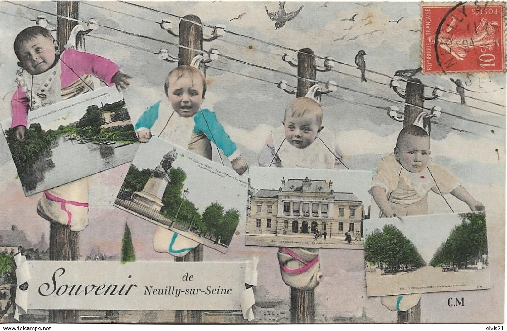 NEUILLY SUR SEINE Souvenir. Bébés - Neuilly Sur Seine