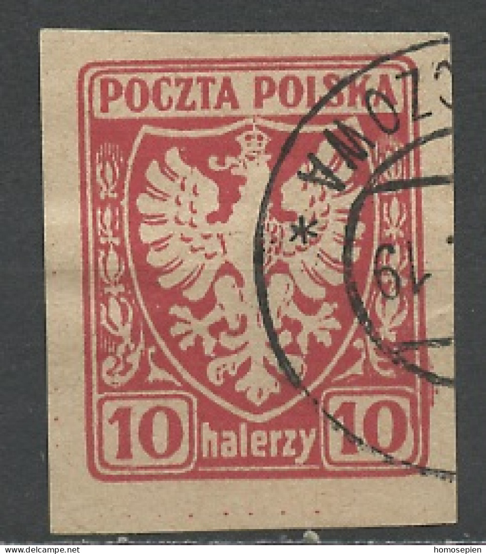 Pologne - Poland - Polen 1919 Y&T N°140 - Michel N°58 (o) - 10h Aigle National - Used Stamps