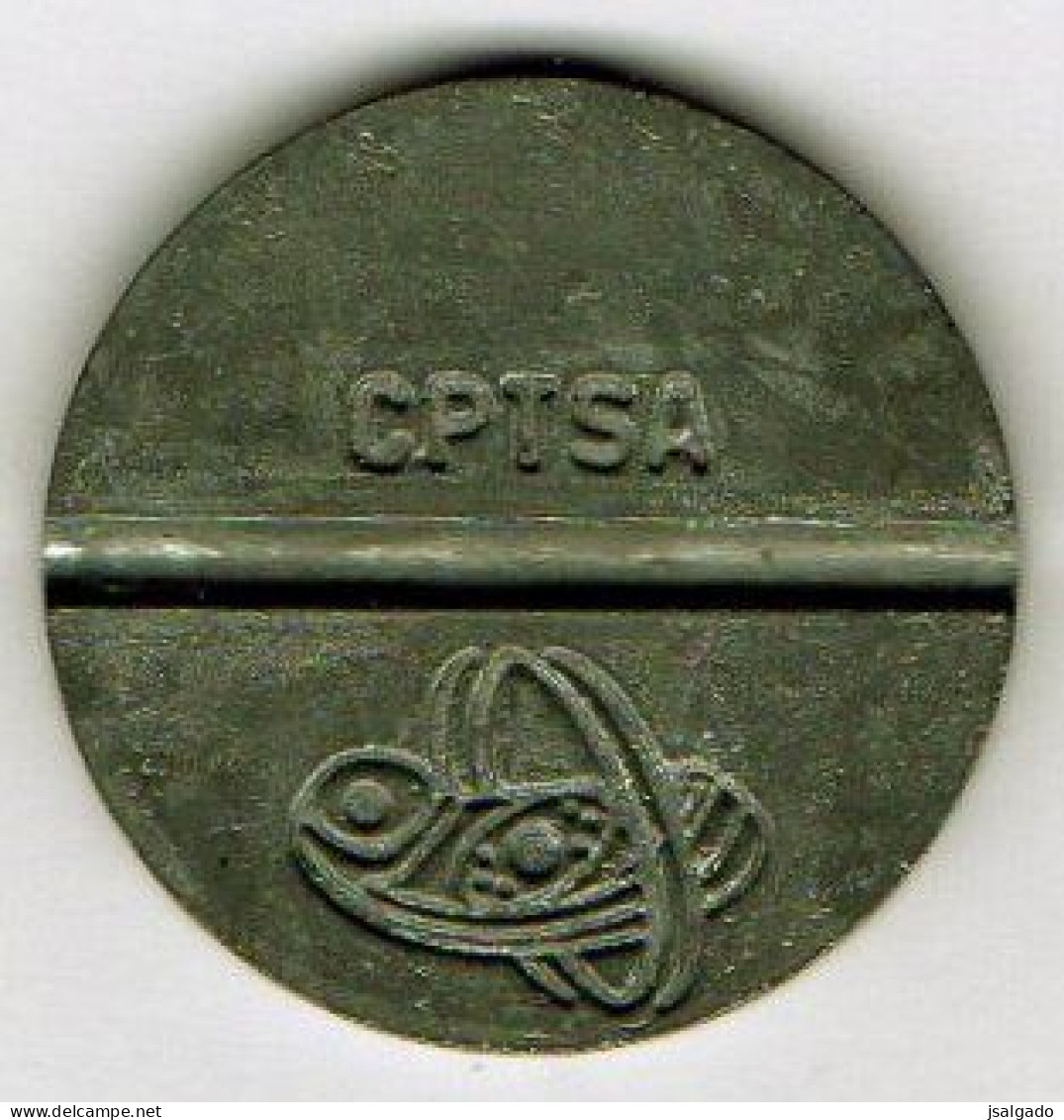 Perú  Telephone Token    1982  (g)  RIN  (g)  .N. With Two Dots   /  CPTSA  (g)  Telephone In Circle - Monetary /of Necessity