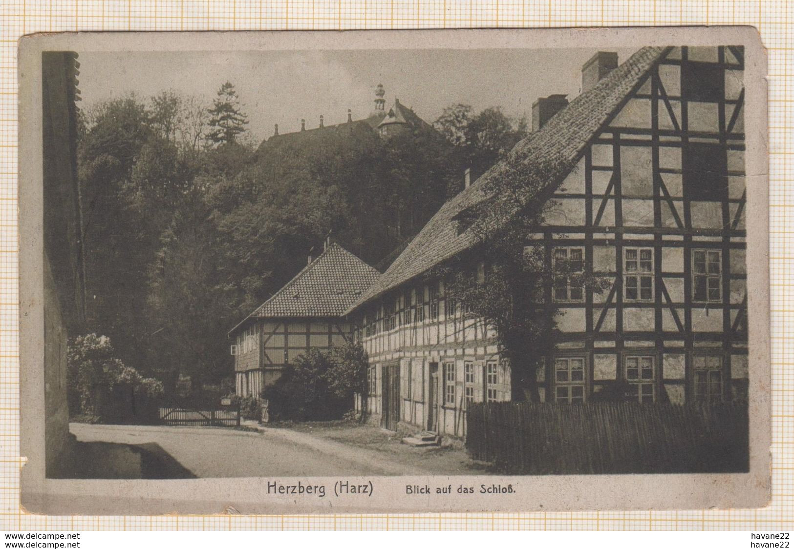 8AK4391 HERZBERG HARZ BLICK AUF DAS SCHLOSS  2SCANS - Herzberg