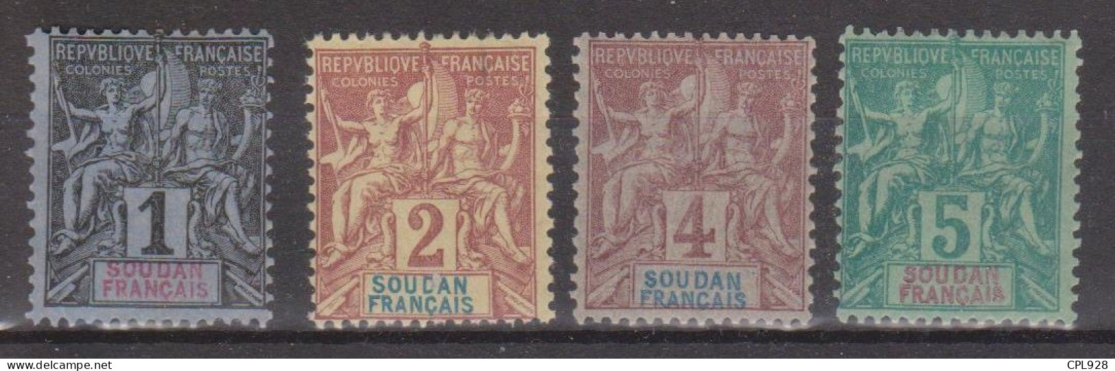 Soudan Français N° 3 à 6 Avec Charnières - Unused Stamps