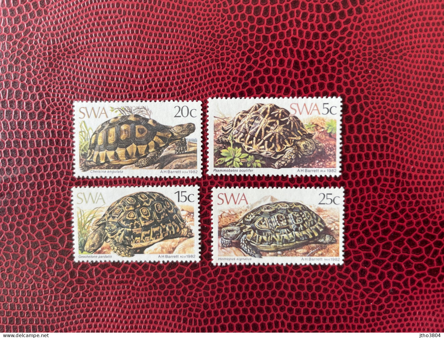 SWA 1982 SUD OUEST AFRICAIN 4v Neuf MNH ** Mi YT 473 476 SOUTH WEST AFRICA - Turtles