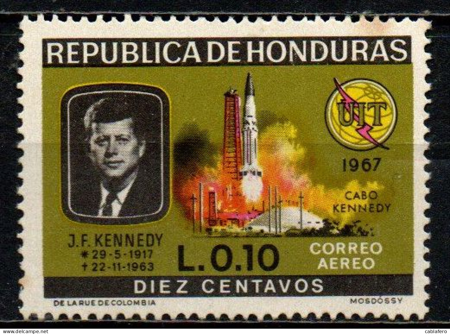 HONDURAS - 1968 - JOHN F. KENNEDY - MNH - Honduras