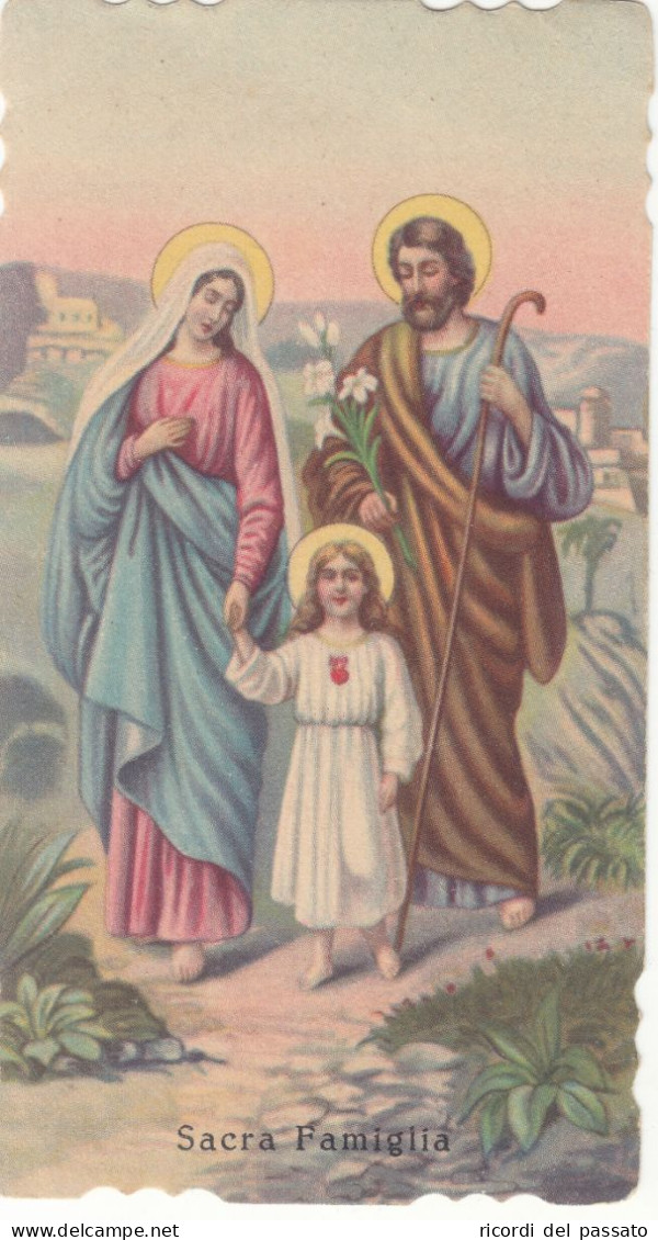Santino Fustellato Sacra Famiglia - Devotion Images