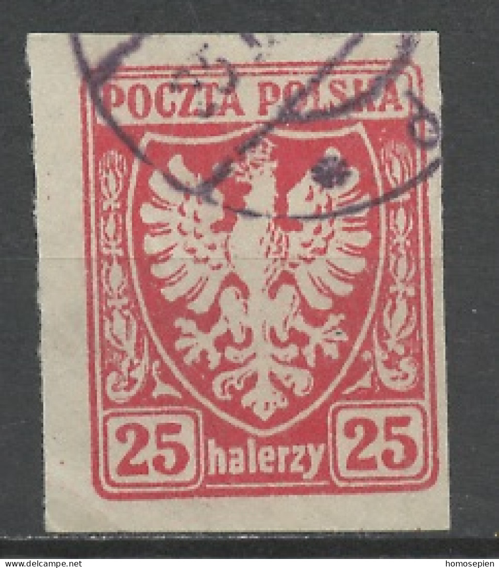 Pologne - Poland - Polen 1919 Y&T N°143 - Michel N°61 (o) - 25h Aigle National - Oblitérés