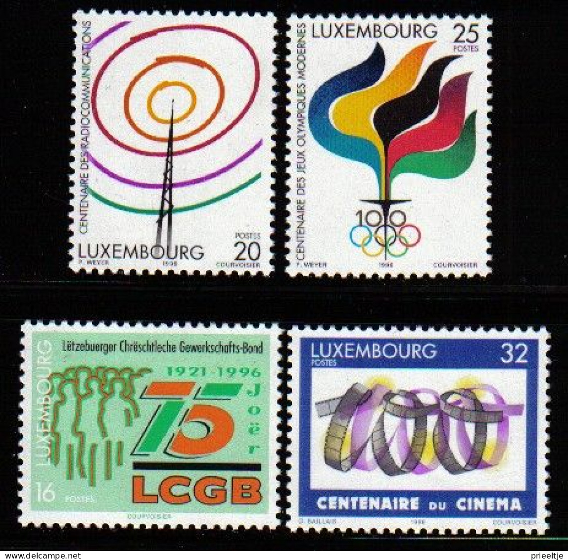 Luxemburg 1996 Anniversaries Y.T. 1342/1345 ** - Ungebraucht