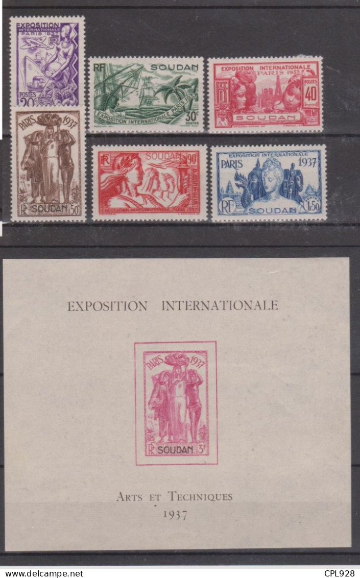 Soudan Français N° 93 à 98 Avec Charnières + BF N°1 - Unused Stamps