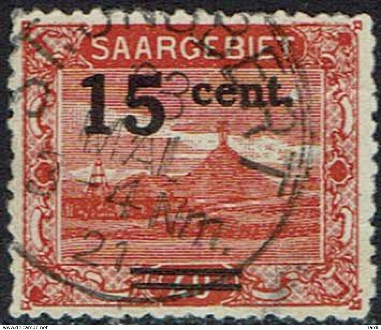 Saargebiet 1921, MiNr 73A, Gestempelt - Neufs