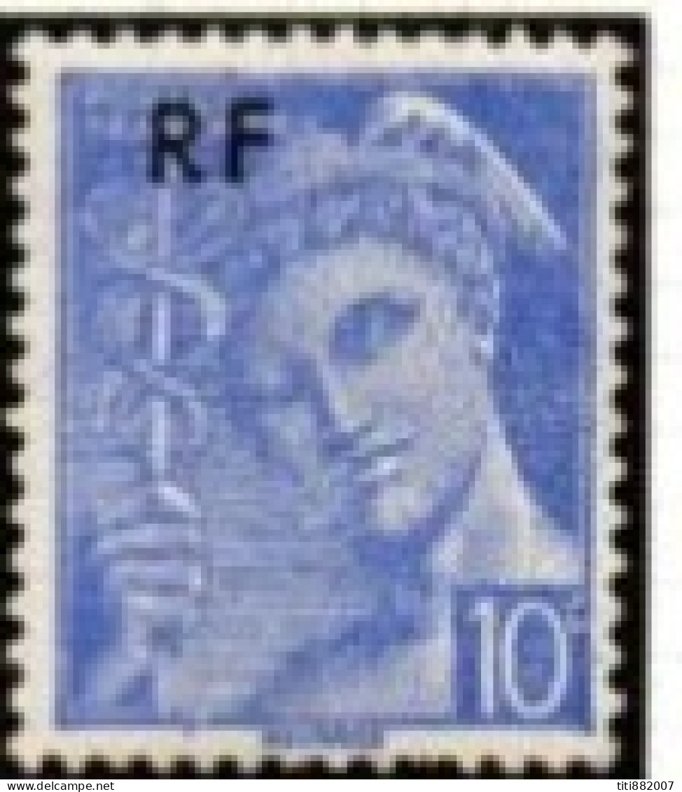 FRANCE    -   1944 .  Y&T N° 657 *.  Surcharge Déplacée Vers Le Haut - Unused Stamps