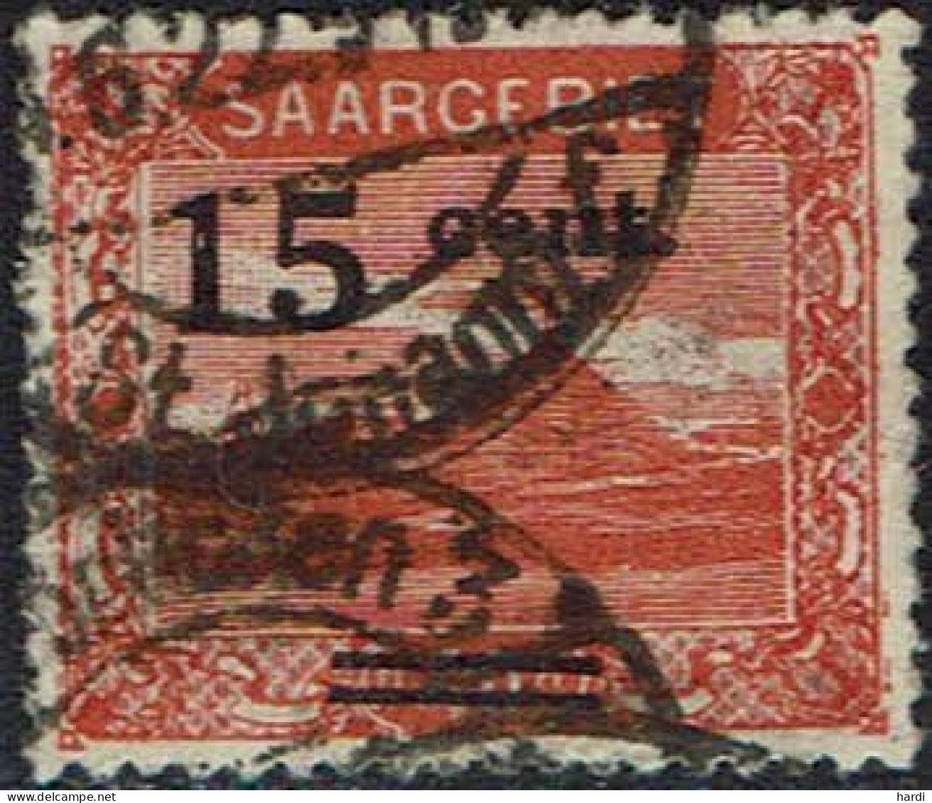 Saargebiet 1921, MiNr 73A, Gestempelt - Ungebraucht