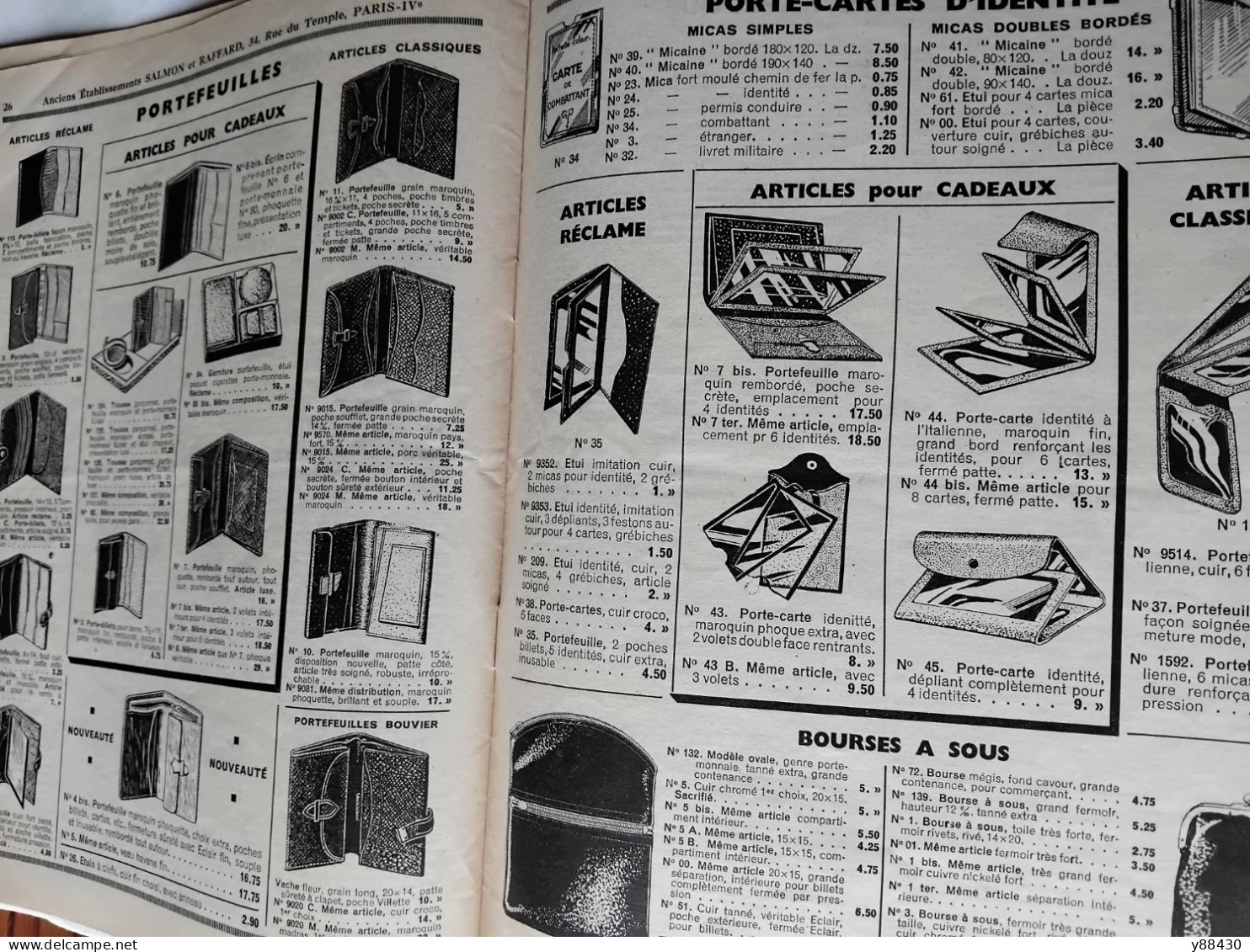 SALMON & RAFFARD à PARIS - catalogue de 1935 - Éclairage portatif et cycles  / Fumeurs / coutellerie / - 20 vues