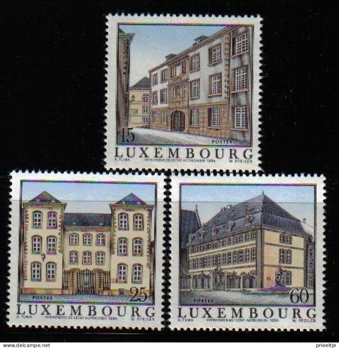 Luxemburg 1994 Old Refuges Y.T. 1300/1302 ** - Ungebraucht