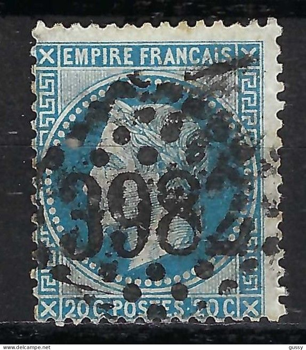 FRANCE Classique, B Obl. GC Des Villes Sur TP Isolés: GC 3982 (TOULOUSE,1) Sur Y&T 29B - 1863-1870 Napoléon III Lauré