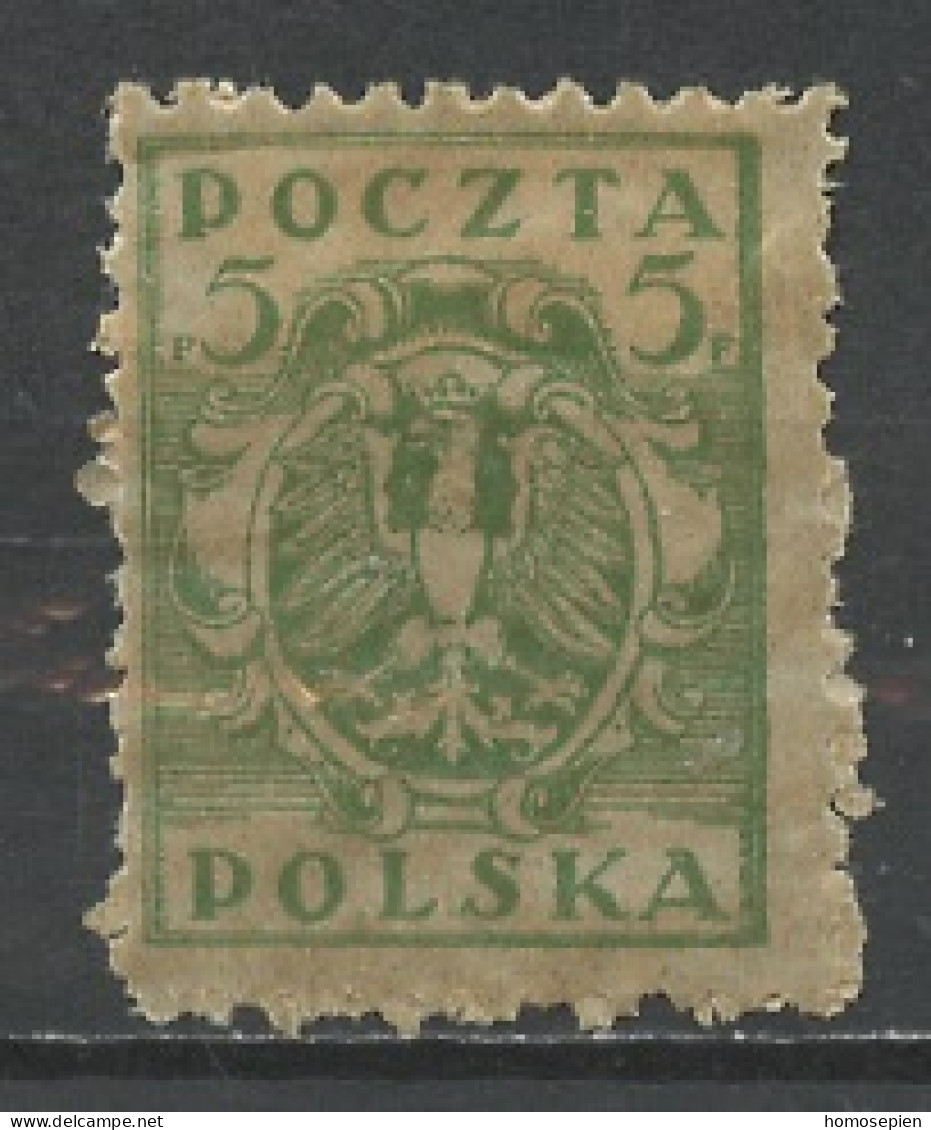 Pologne - Poland - Polen 1919 Y&T N°160 - Michel N°102 * - 5f Aigle National - Unused Stamps