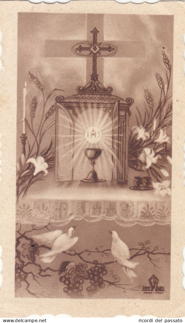 Santino Fustellato Ricordo Pasqua 1941 - Devotion Images