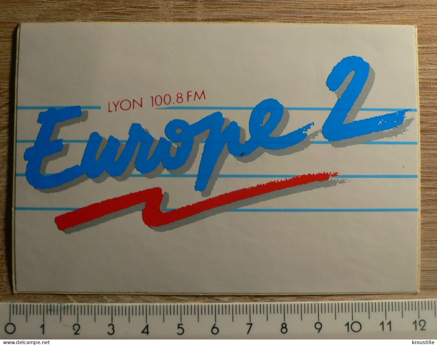 RADIO : AUTOCOLLANT EUROPE 2 LYON - Stickers