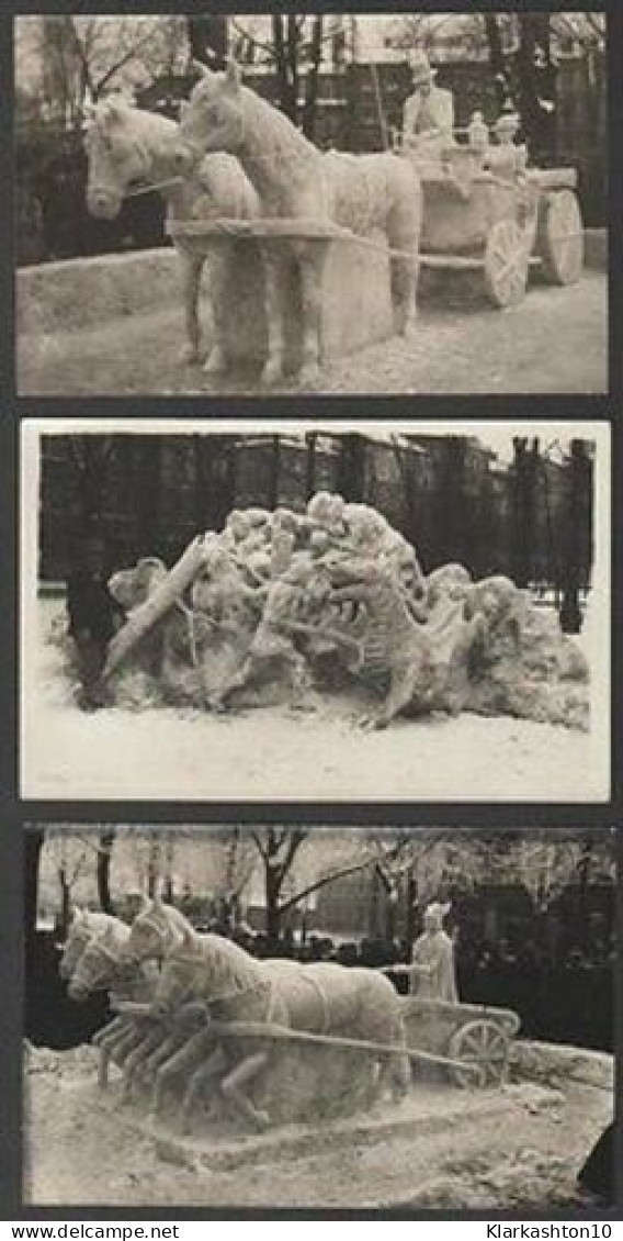 CPA Carte Photo MÜNCHEN MUNICH Sculpture Sur Glace - Non Classés