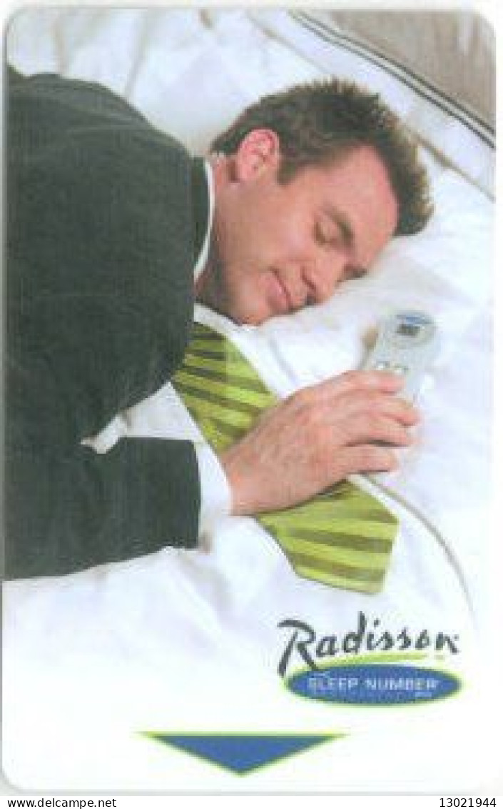 STATI UNITI  KEY HOTEL   Radisson - Sleep Number (Man) - Cartes D'hotel