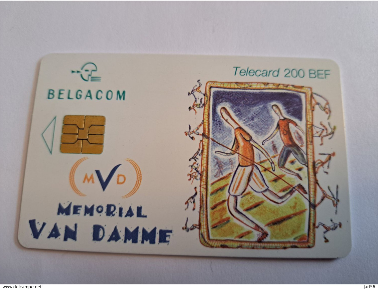 BELGIUM   CHIP/ CARD / 200BEF/ MEMORIAL VAN DAMME     / USED  CARD     ** 16666** - Sans Puce