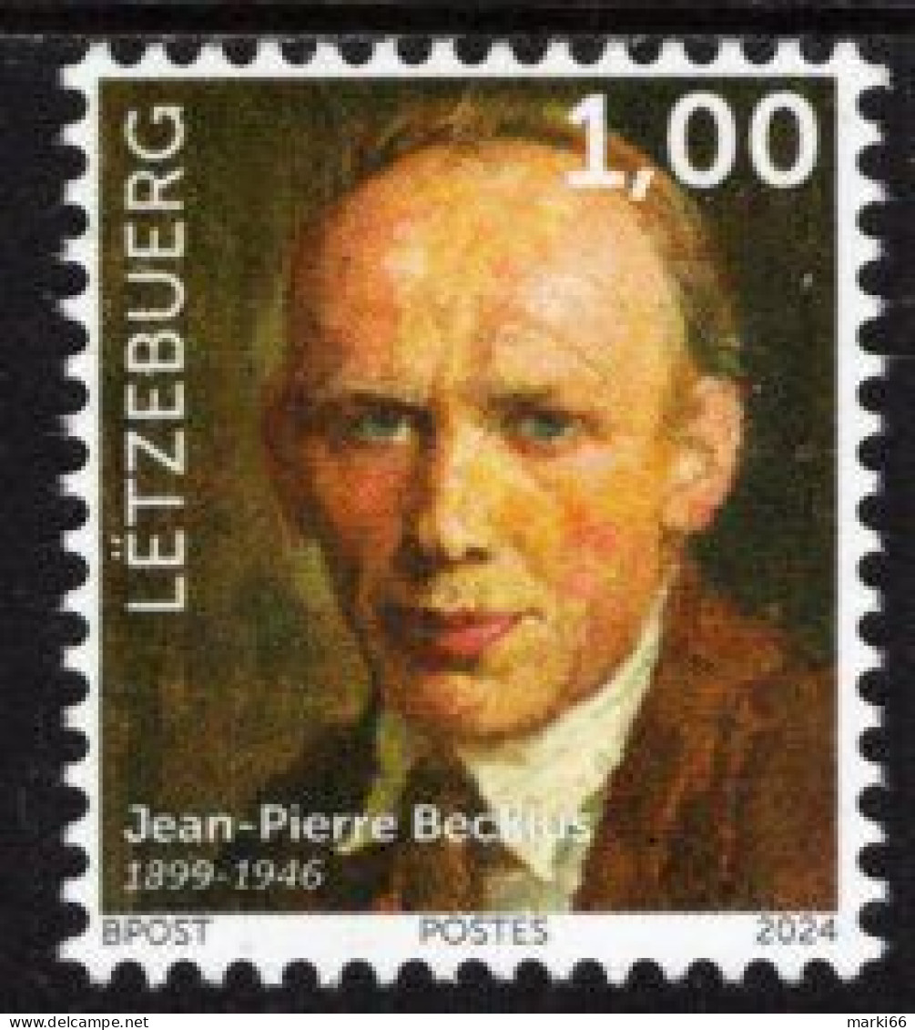 Luxembourg - 2024 - Jean-Pierre Beckius, Luxembourg Painter - Mint Stamp - Nuevos