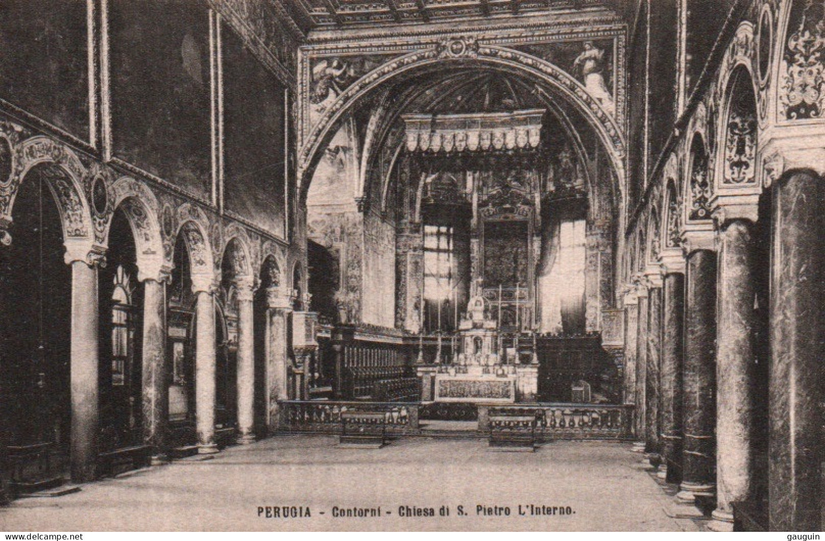 CPA - PERUGIA - Contorni - Chiesa Di S.Pietro Interno ... Edition ? - Perugia