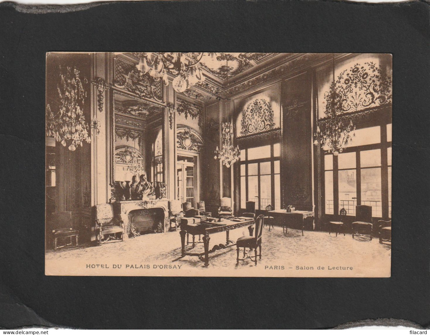129080           Francia,     Hotel  Du  Palais  D"Orsay,   Paris,   Salon  De  Lecture,   VGSB   1915 - Pubs, Hotels, Restaurants