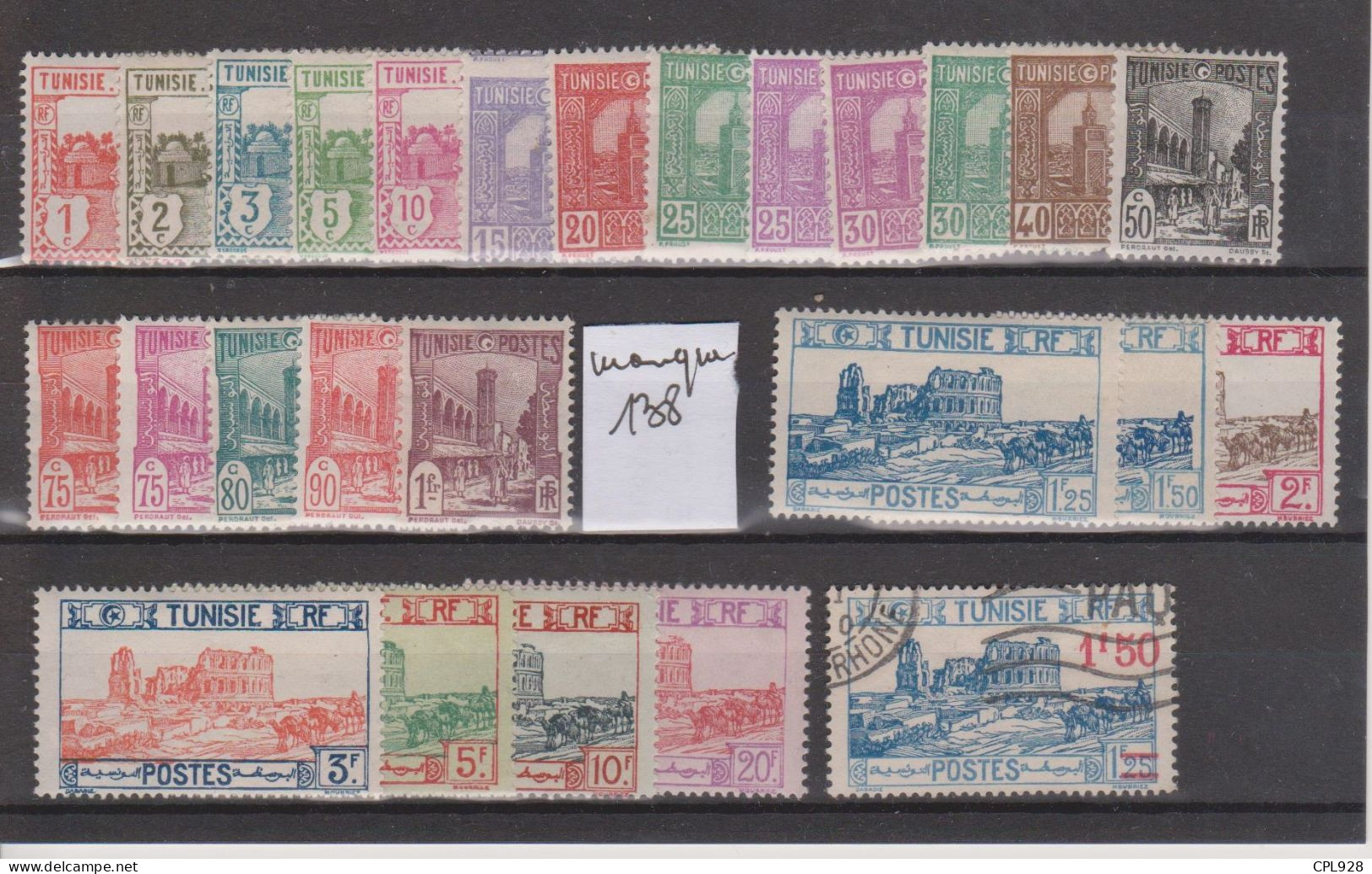 Tunisie N° 120 à 145 Avec Charnières (manque 138) + 146 Oblitéré - Unused Stamps