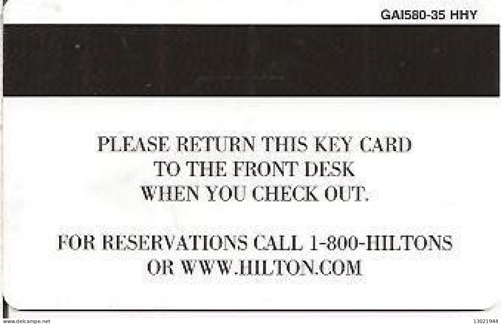 STATI UNITI  KEY HOTEL   Hilton - Travel Should Take You Places - Sun - Hotel Keycards