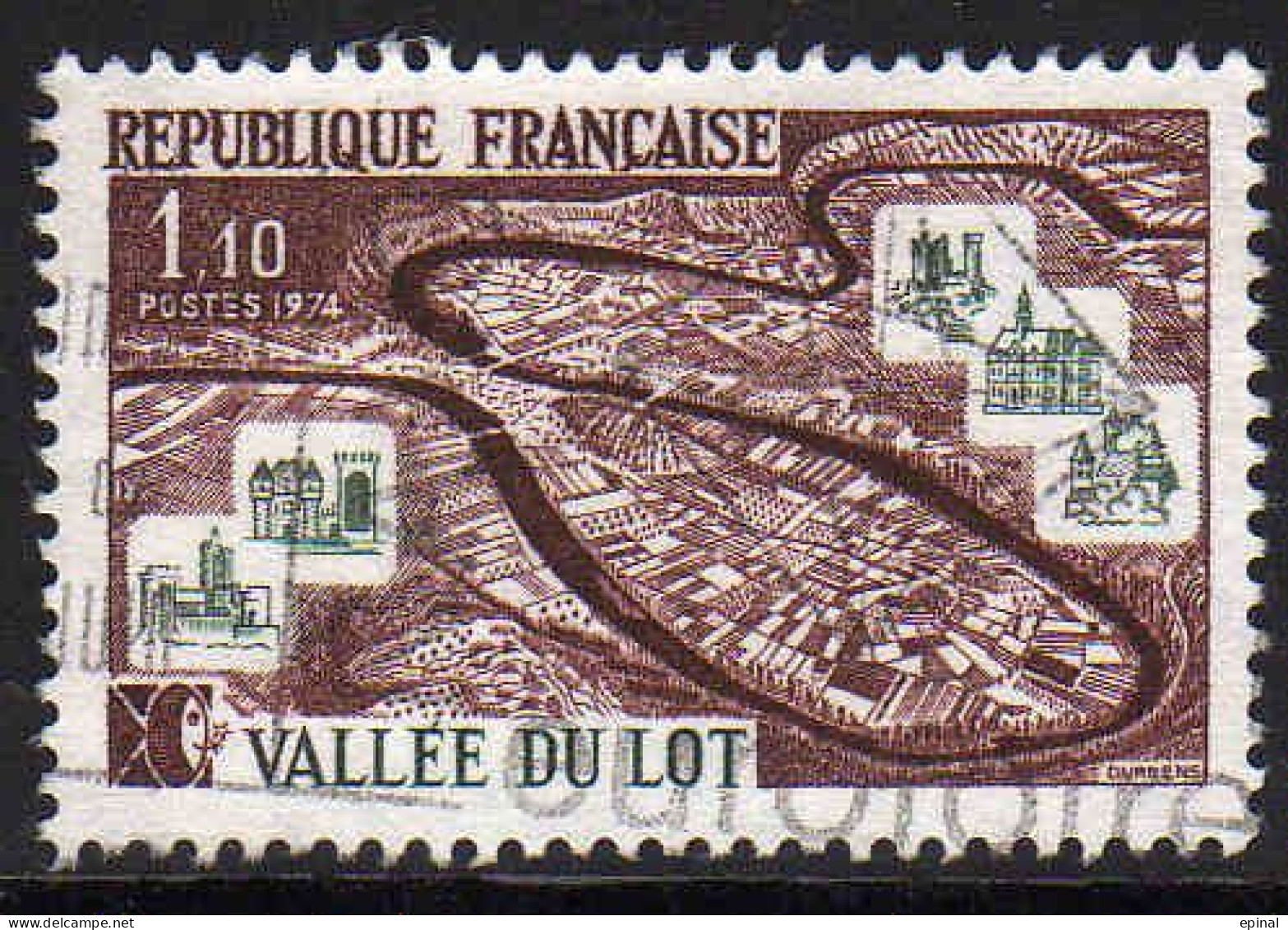 FRANCE : N° 1806-1807-1808-1809-1810 Oblitérés (Série Touristique) - PRIX FIXE - - Used Stamps